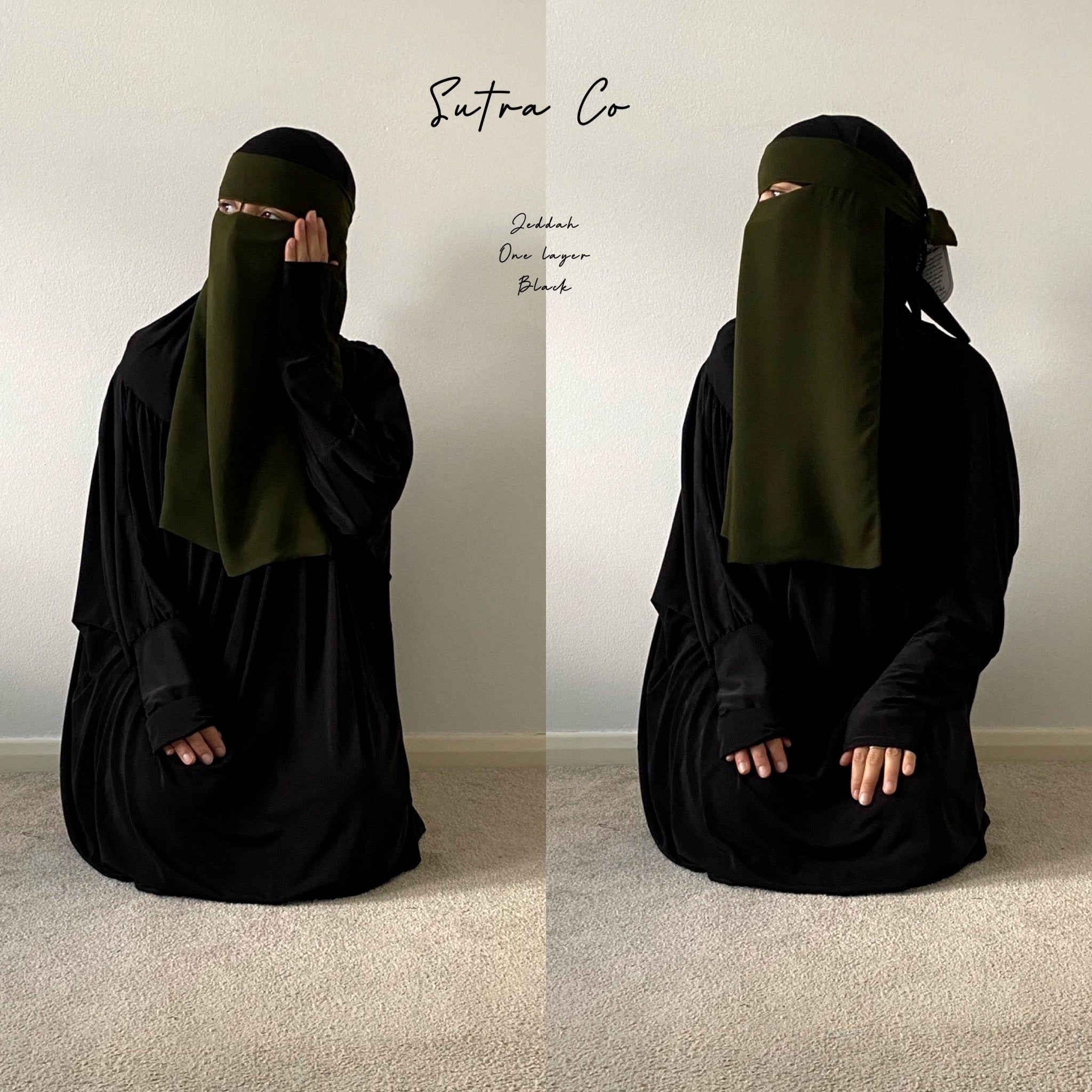 JEDDAH NIQAB SUTRA 1 LAYER 50CM (all colours)