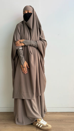 JILBAB CAVIARY PRESTIGE DELUXE tok (2 pieces skirt set )