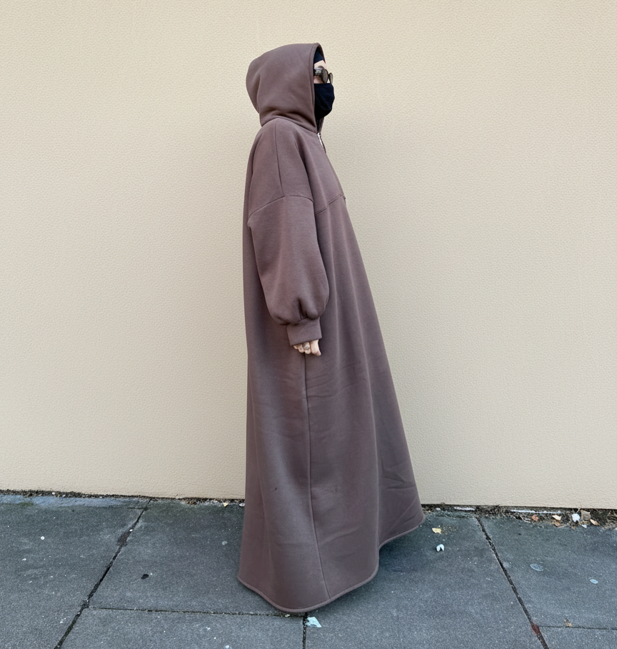 ABAYA HOODIE COAT BARDA KNIT