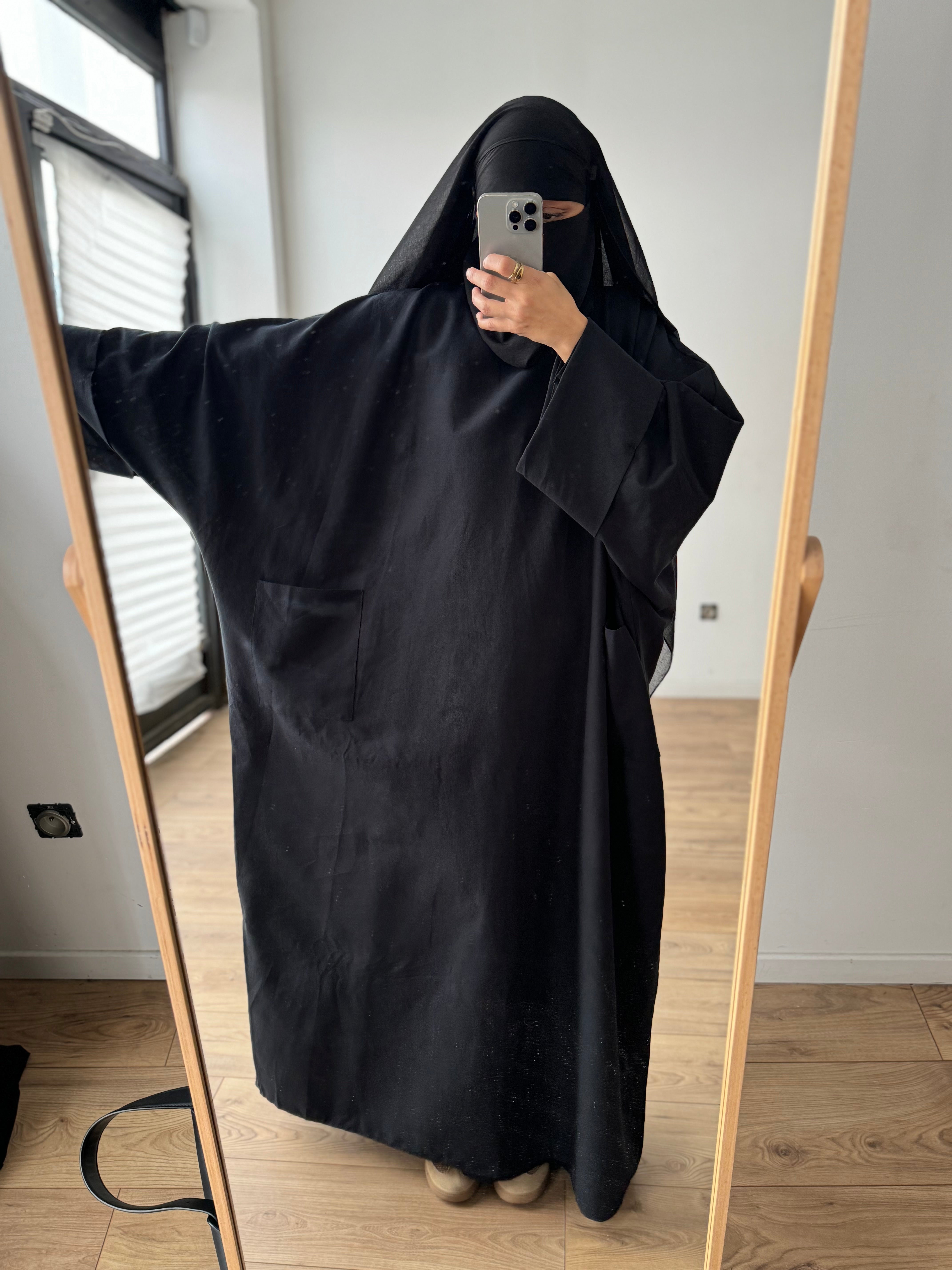 ABAYA CARGO ALAÏA POCKETS