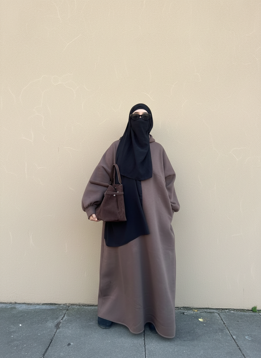 ABAYA HOODIE COAT BARDA KNIT