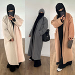 MAXI COAT COCOON knit