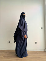 SET ABAYA + KHIMAR 2 LAYERS SUSU