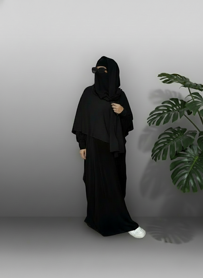 MALAYSIAN KHIMAR HIJAB 2 in 1  premium