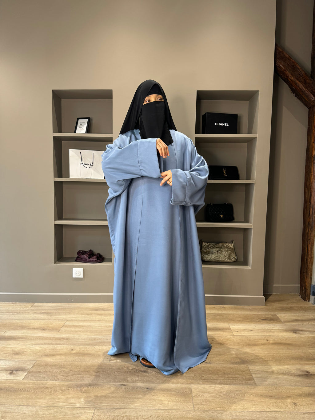 GOLDEN DUST SET PREMIUM (ABAYA+KIMONO)