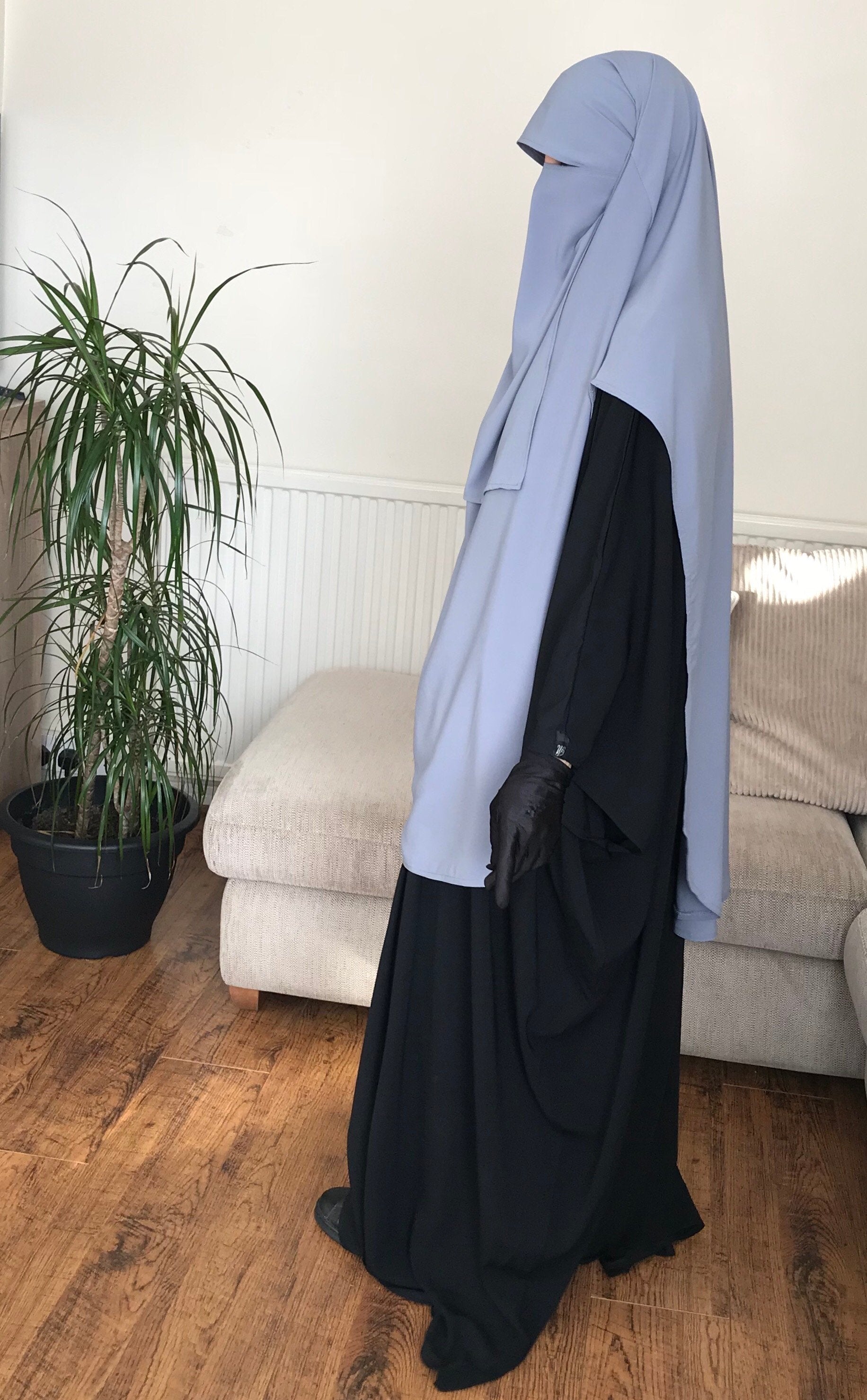 HALF NIQAB CREPE PREMIUM (all colours )