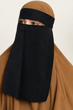 NIQAB 1 LAYER MEDINE SILKY TOUCH