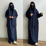 SET ABAYA + SCARF AWAL BASIC (all colours)