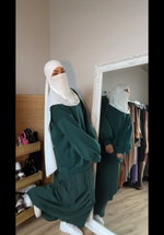 KHAYRA FULL HIJAB 3P SET (hijab + underscarf + niqab )
