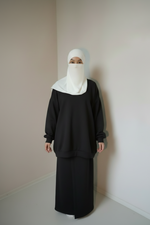 KHAYRA FULL HIJAB 3P SET (hijab + underscarf + niqab )