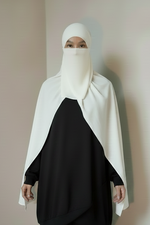 KHAYRA FULL HIJAB 3P SET (hijab + underscarf + niqab )