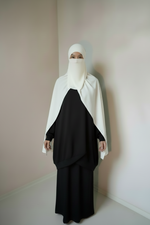 KHAYRA FULL HIJAB 3P SET (hijab + underscarf + niqab )