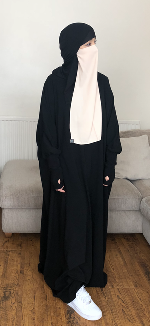 HALF NIQAB CREPE PREMIUM (all colours )
