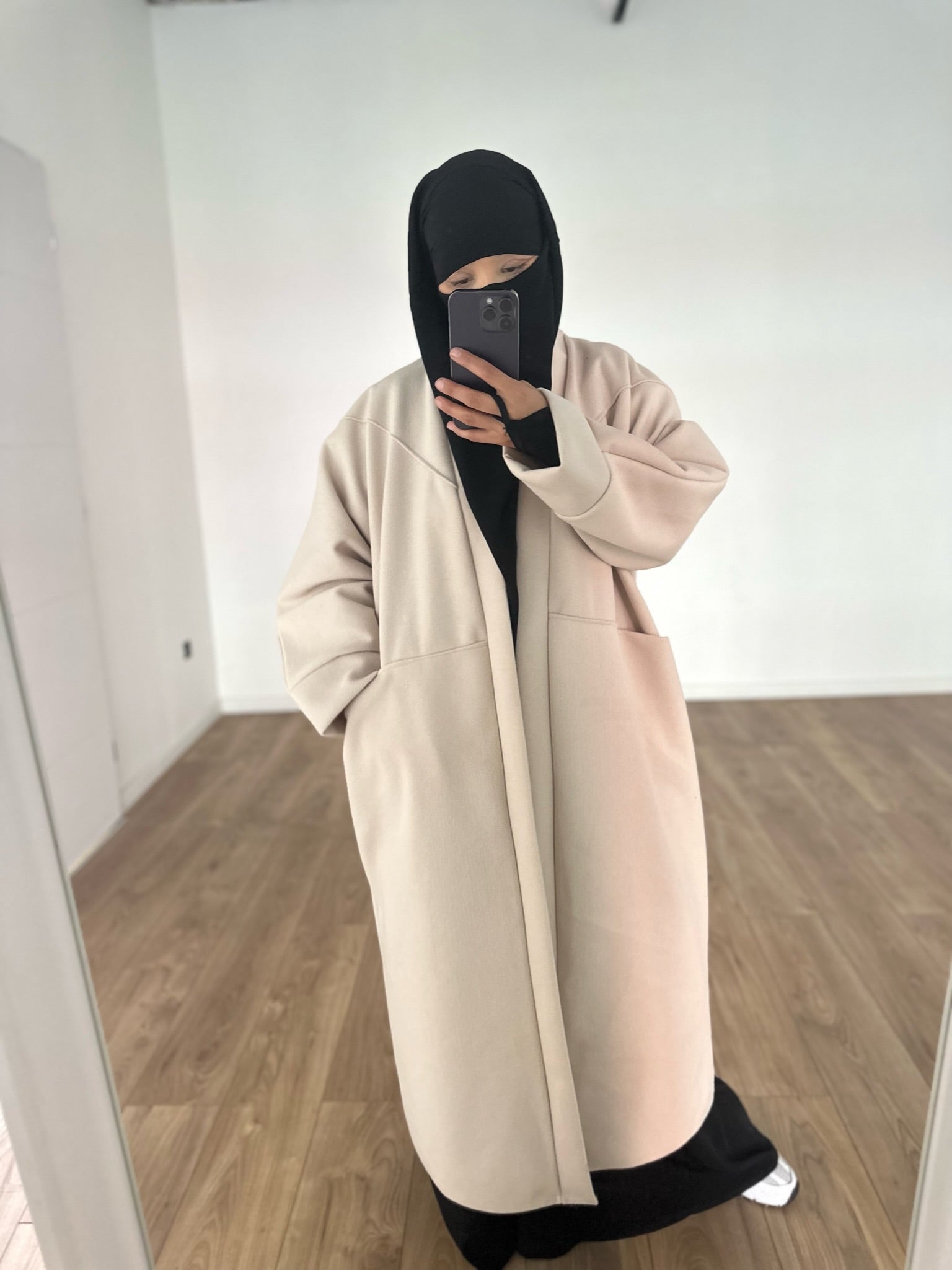 MAXI COAT COCOON knit