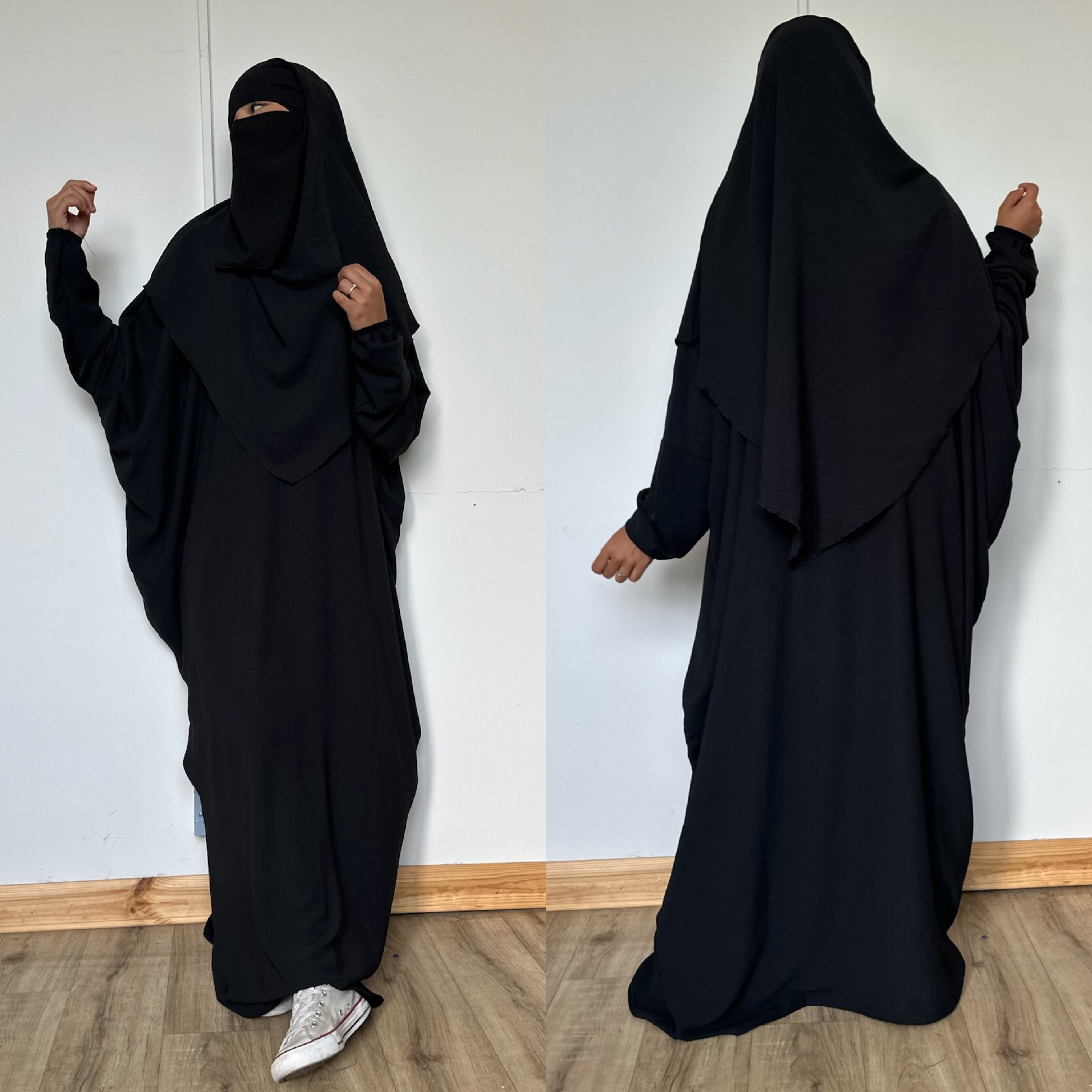 THE SIMPLY HAYYA SET (butterfly abaya + Khimar )