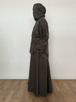 Safar hoodie set knit Khaki tok (top + skirt )