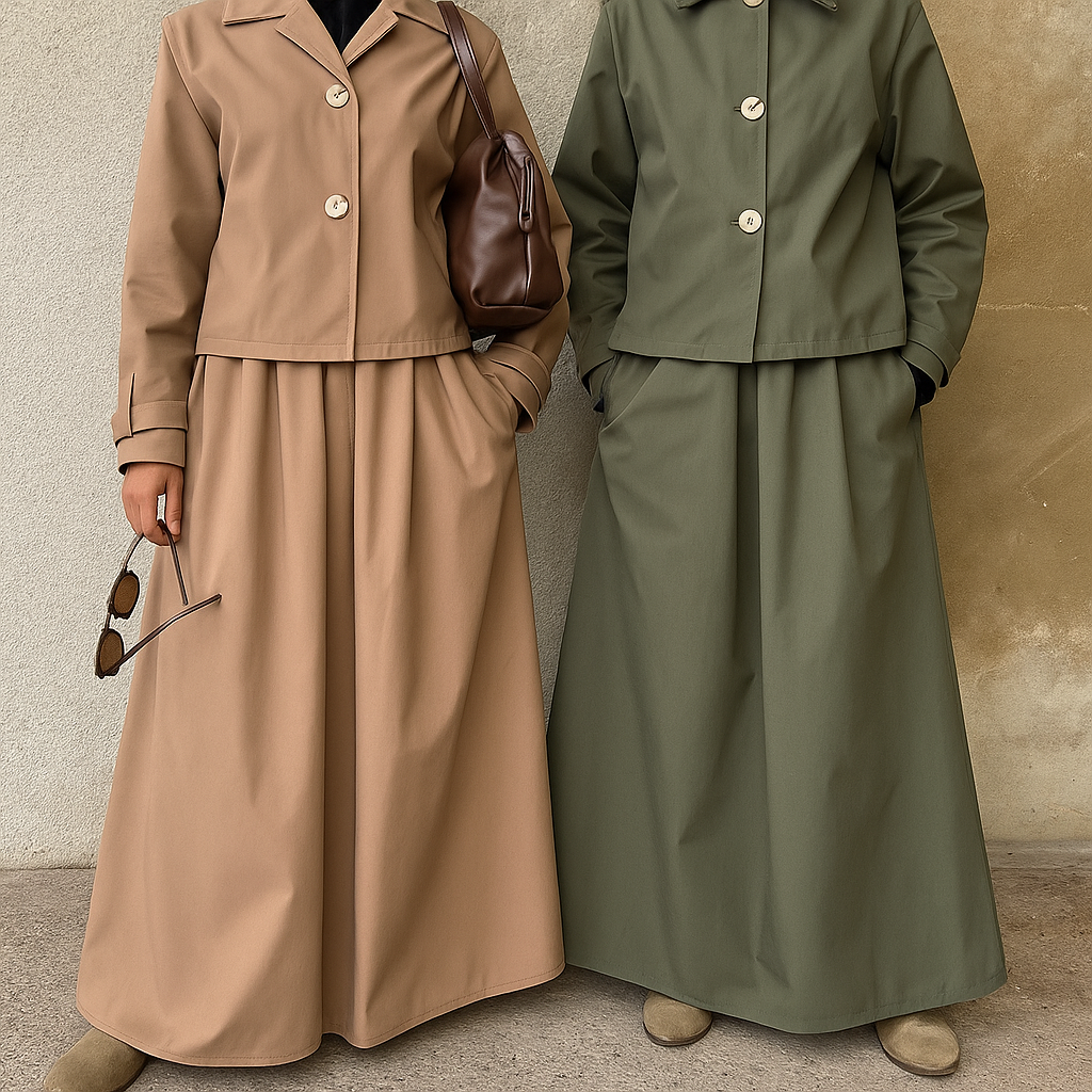 New ! PARIS TRENCH SET (all colours)