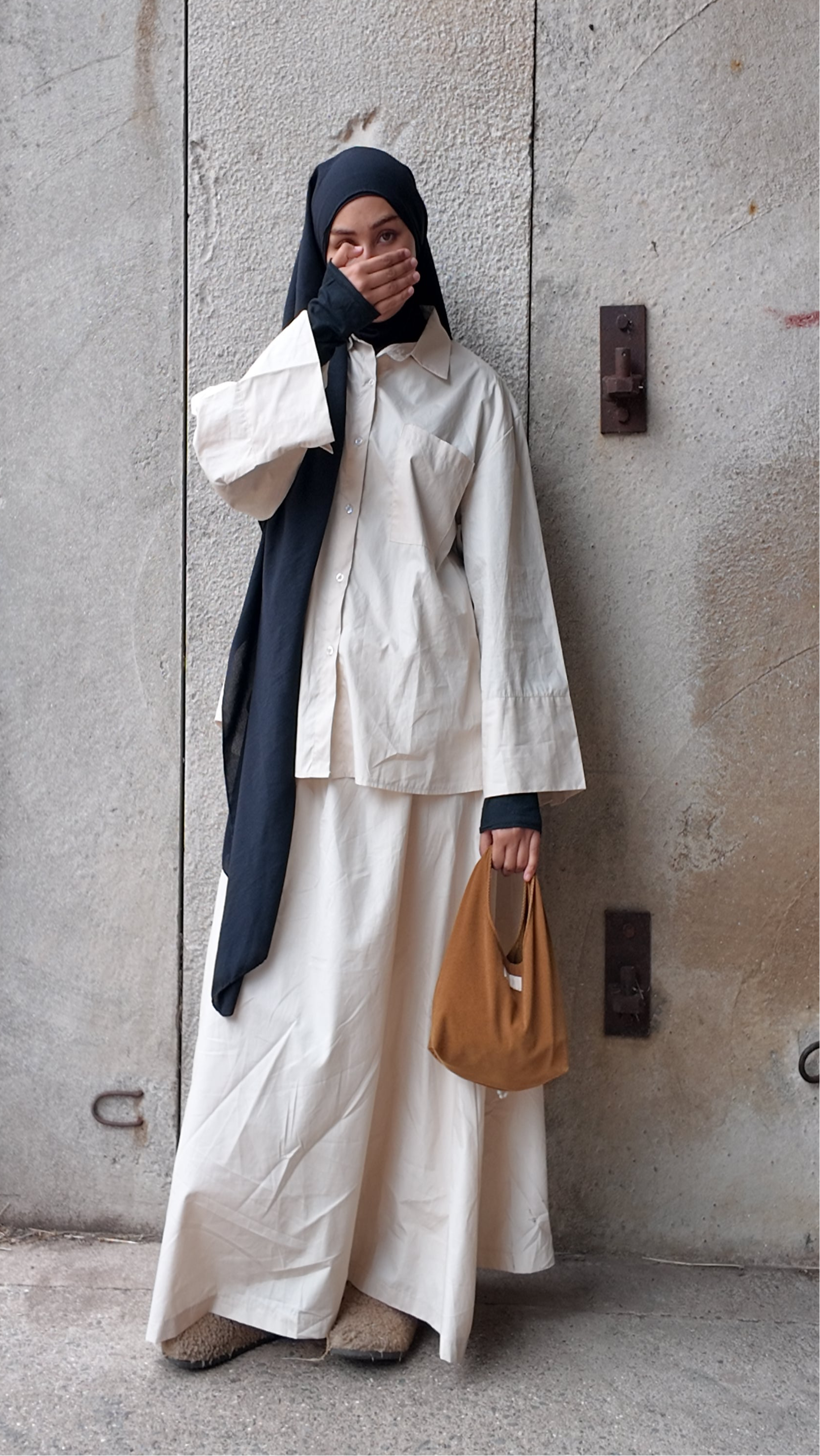 ALMAFI COTTON POCKET SET (Beige)