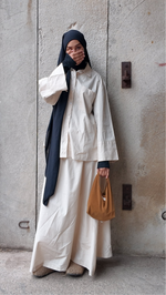 ALMAFI COTTON POCKET SET (Beige)