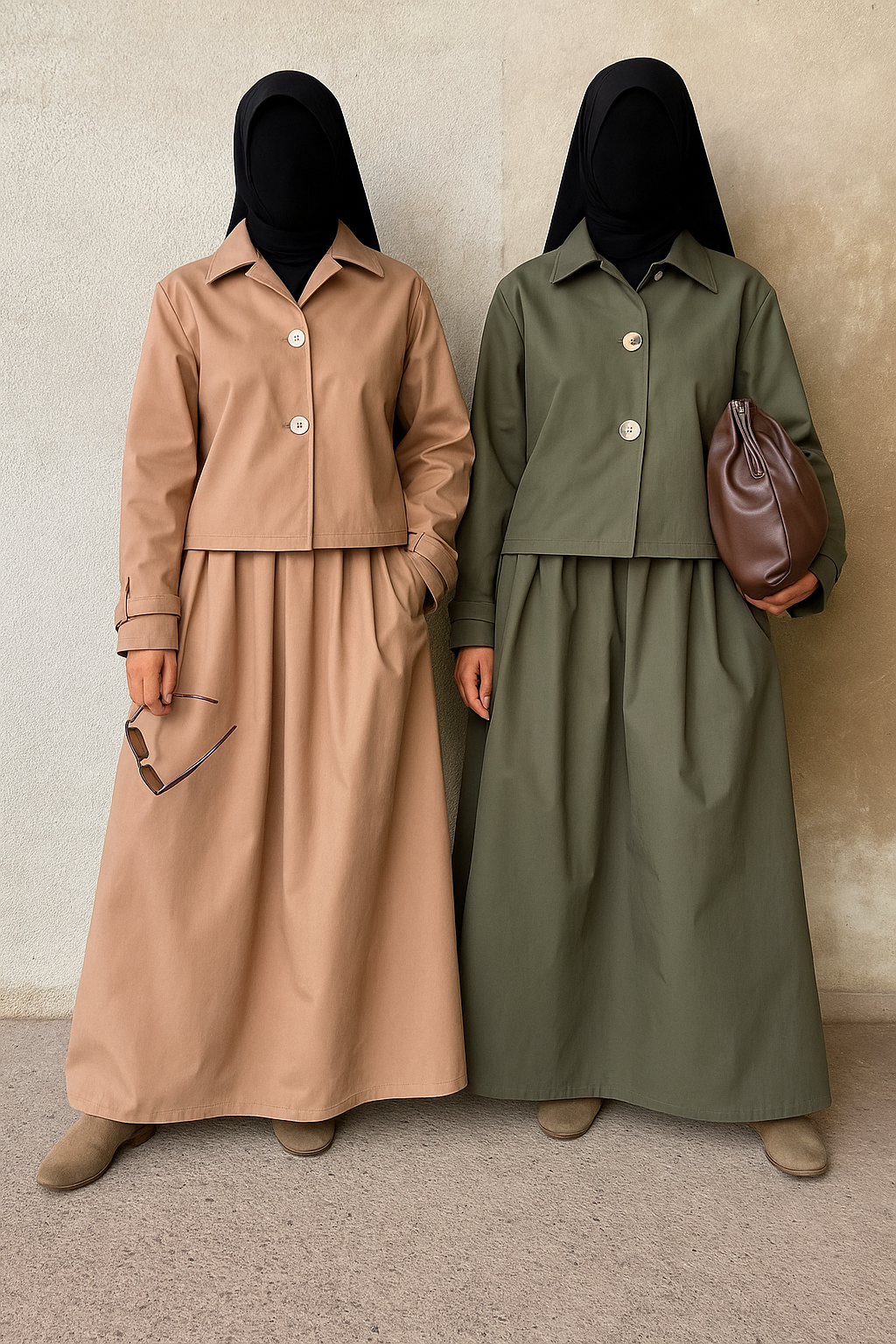 New ! PARIS TRENCH SET (all colours)