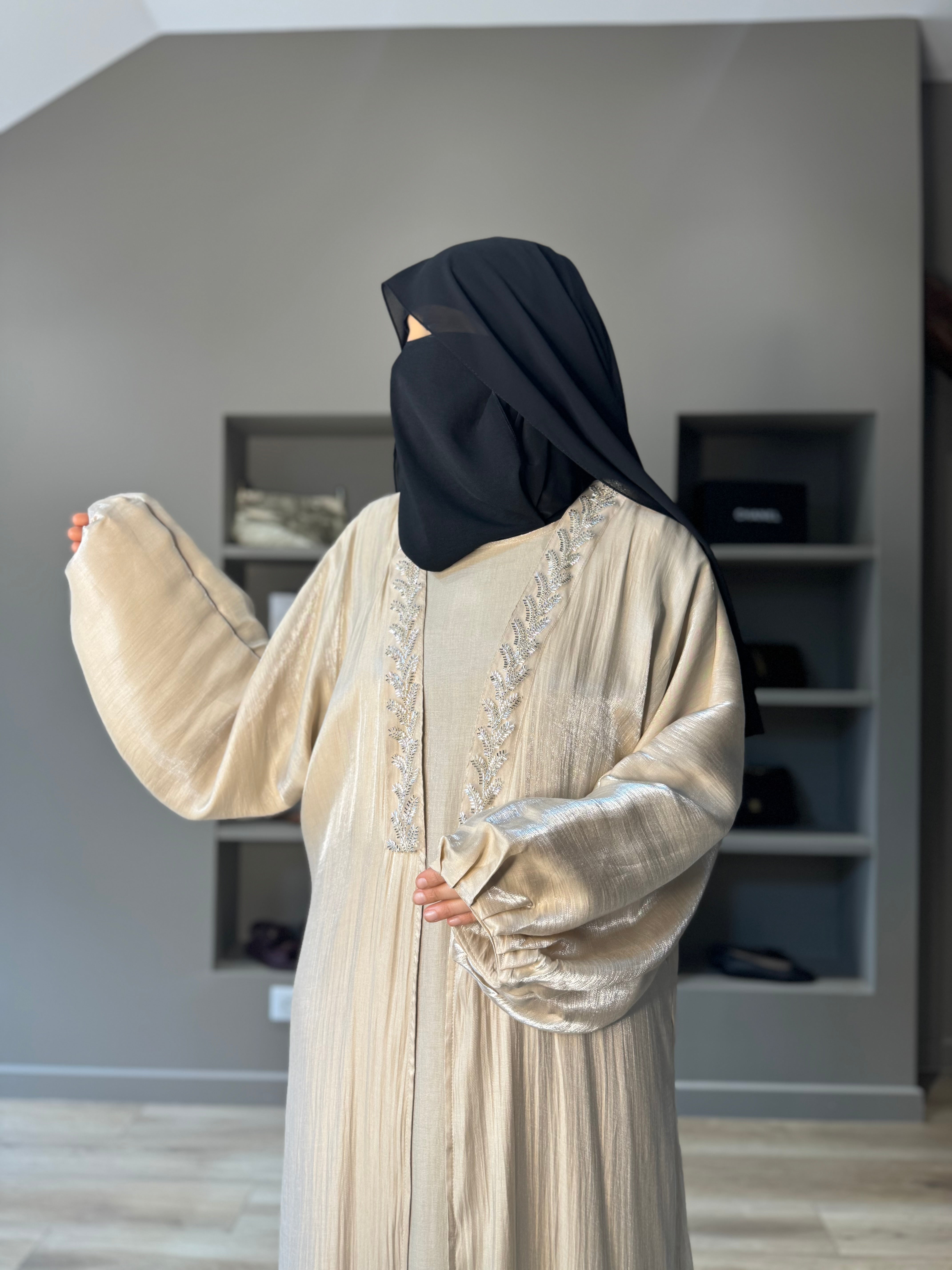 THE MALIKA SET     (ABAYA+KIMONO)