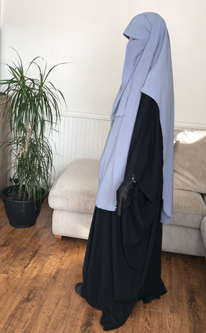 HALF NIQAB CREPE PREMIUM (all colours )