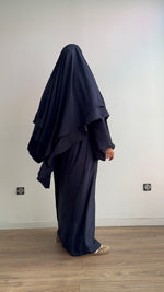 SET ABAYA + KHIMAR 2 LAYERS SUSU