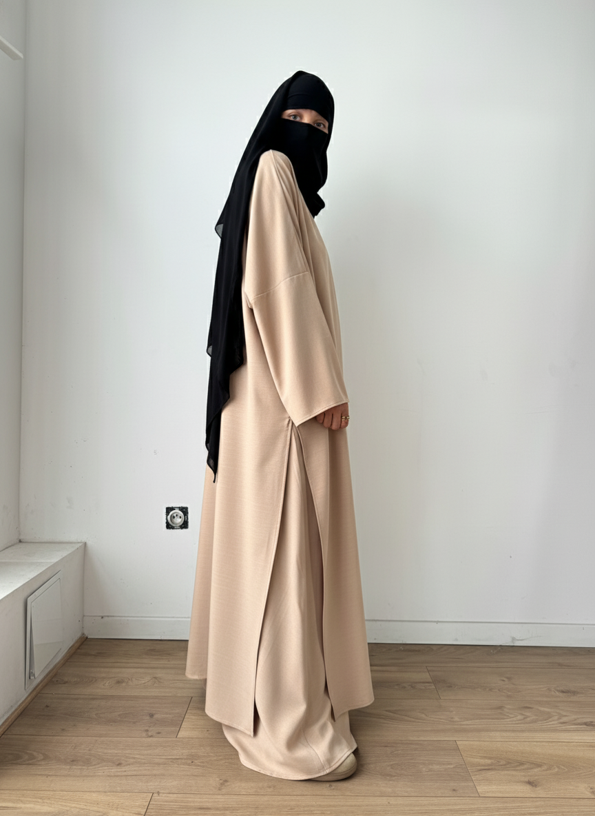 ALYA SUIT SET Long top + skirt (medium fabric )