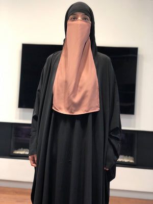 HALF NIQAB CREPE PREMIUM (all colours )