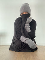 DOUDOU SET WOOL BEANIE & MITTENS KNIT