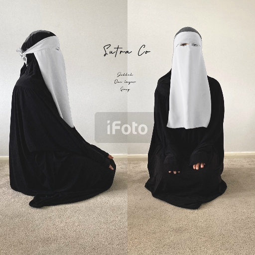 JEDDAH NIQAB SUTRA 1 LAYER 50CM (all colours)