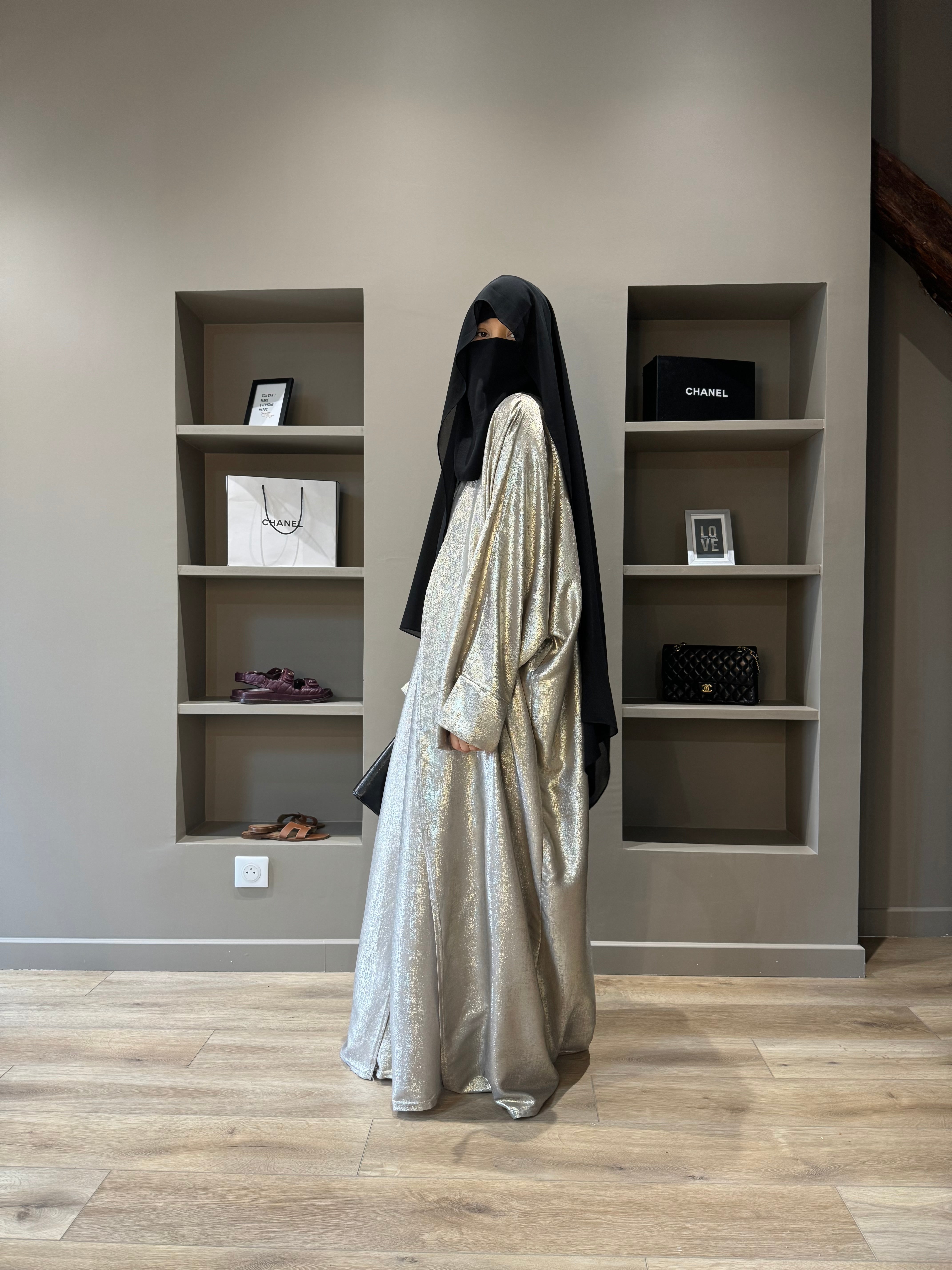 METALIKA SET (ABAYA+KIMONO)