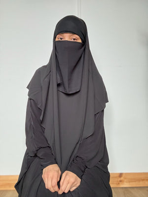 INSTANT KHIMAR CRÊPE HEADBAND INCLUDED