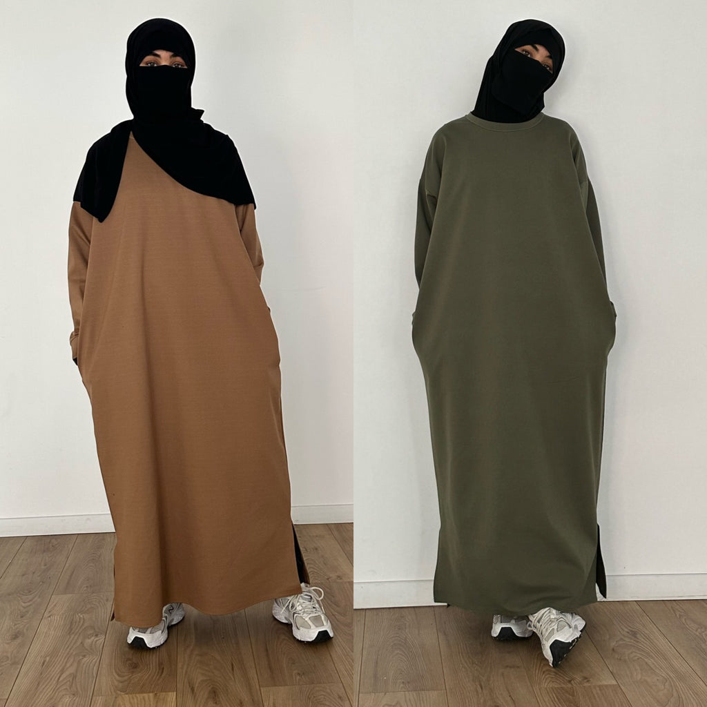 Knitted deals abaya dress