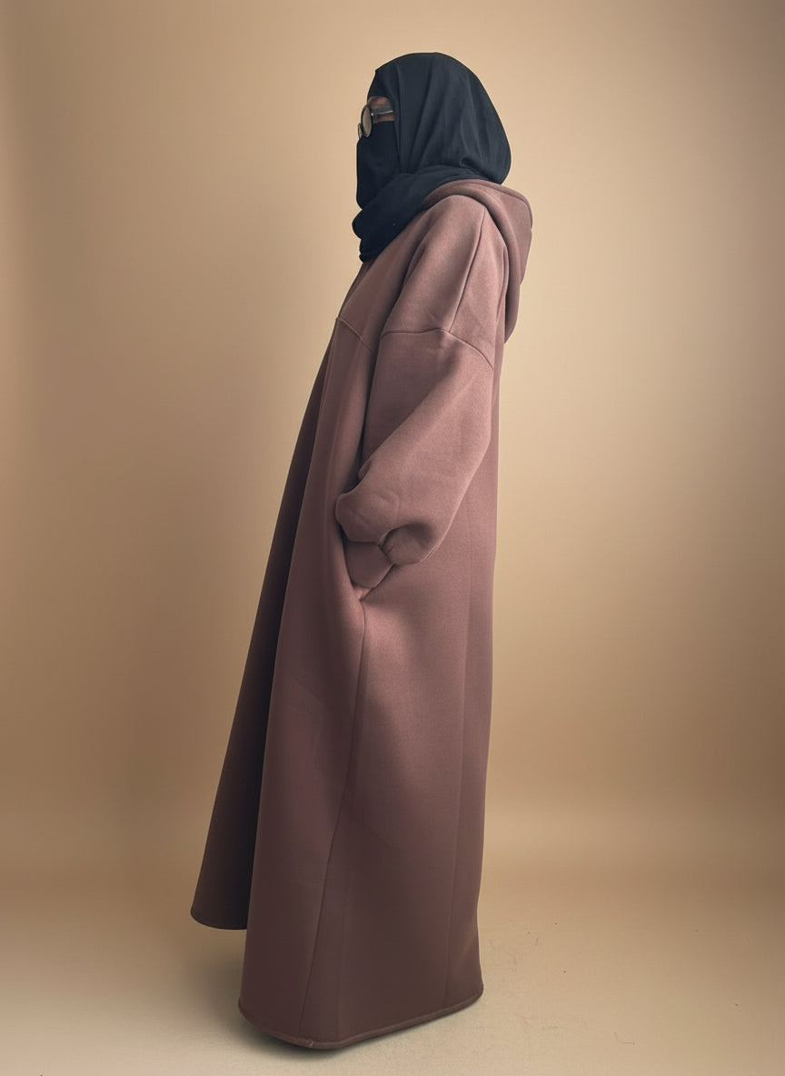 ABAYA HOODIE COAT BARDA KNIT