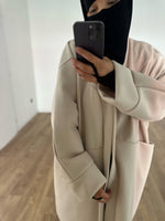 MAXI COAT COCOON knit