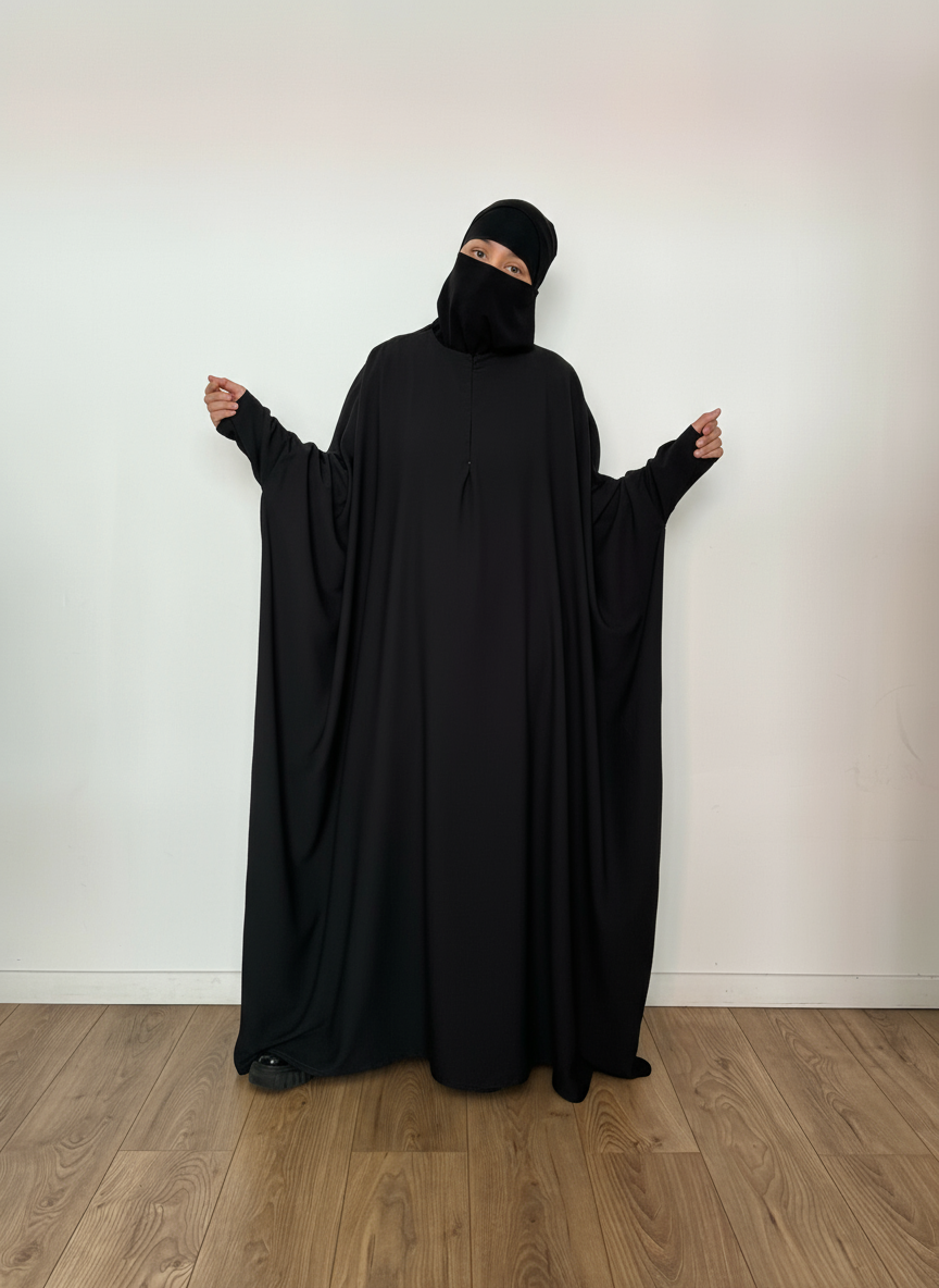 AL MASTURAH ABAYA ZIPP DELUXE ( all colours) premium