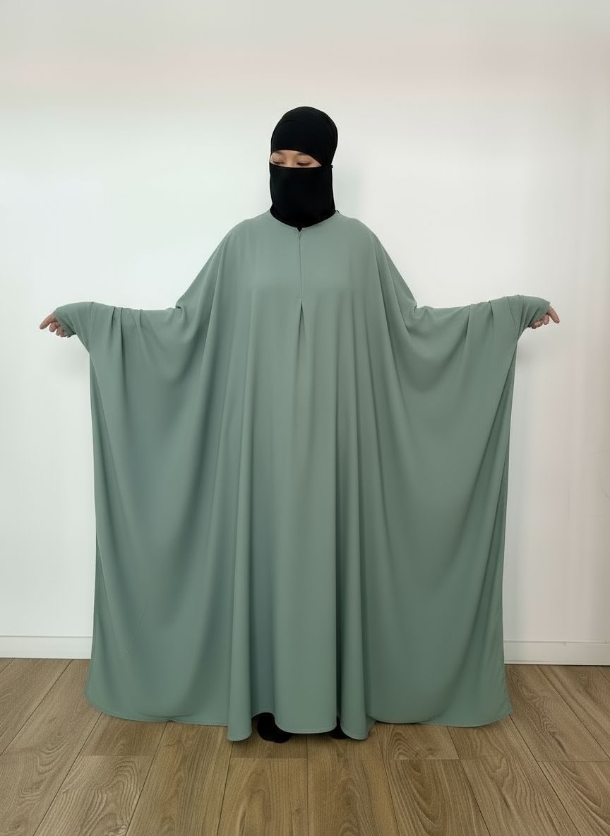 AL MASTURAH ABAYA ZIPP DELUXE ( all colours) premium