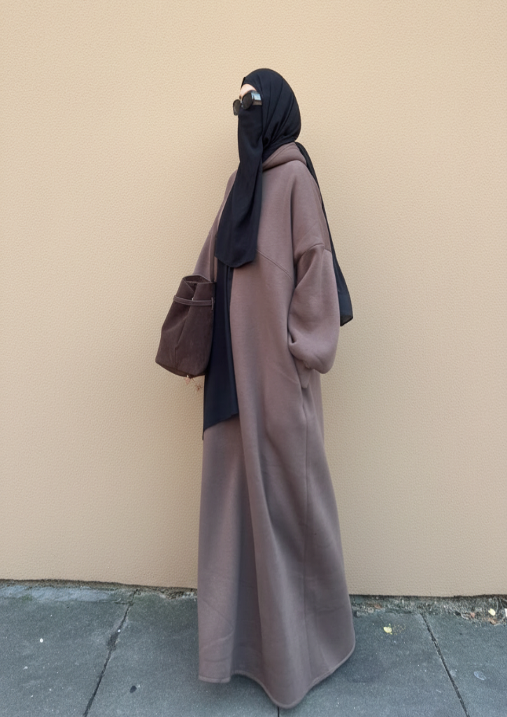 ABAYA HOODIE COAT BARDA KNIT
