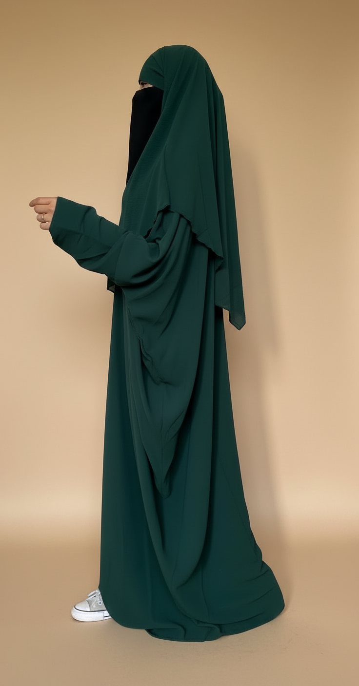 THE SIMPLY HAYYA SET (butterfly abaya + Khimar )