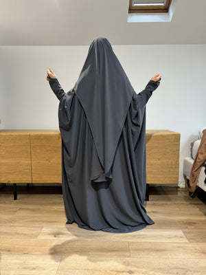 AL MASTURAH ABAYA ZIPP DELUXE ( all colours) premium