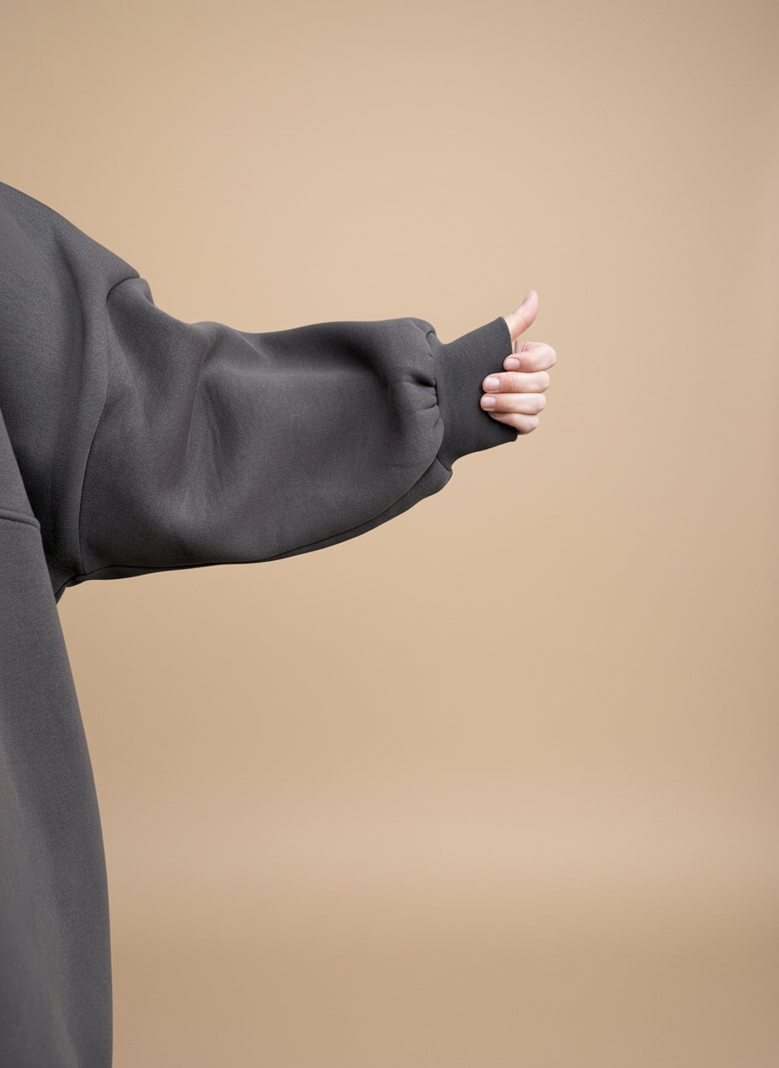 ABAYA HOODIE COAT BARDA KNIT