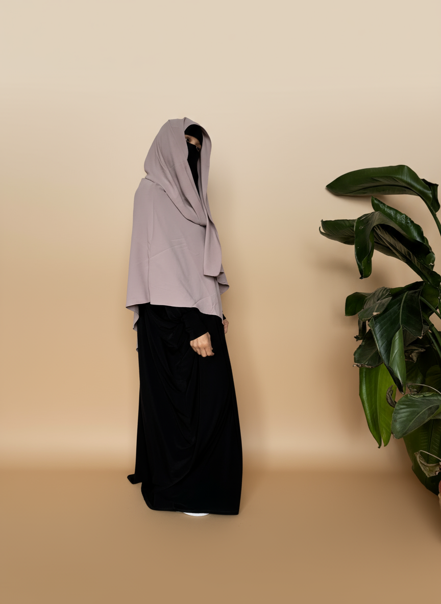 MALAYSIAN KHIMAR HIJAB 2 in 1  premium
