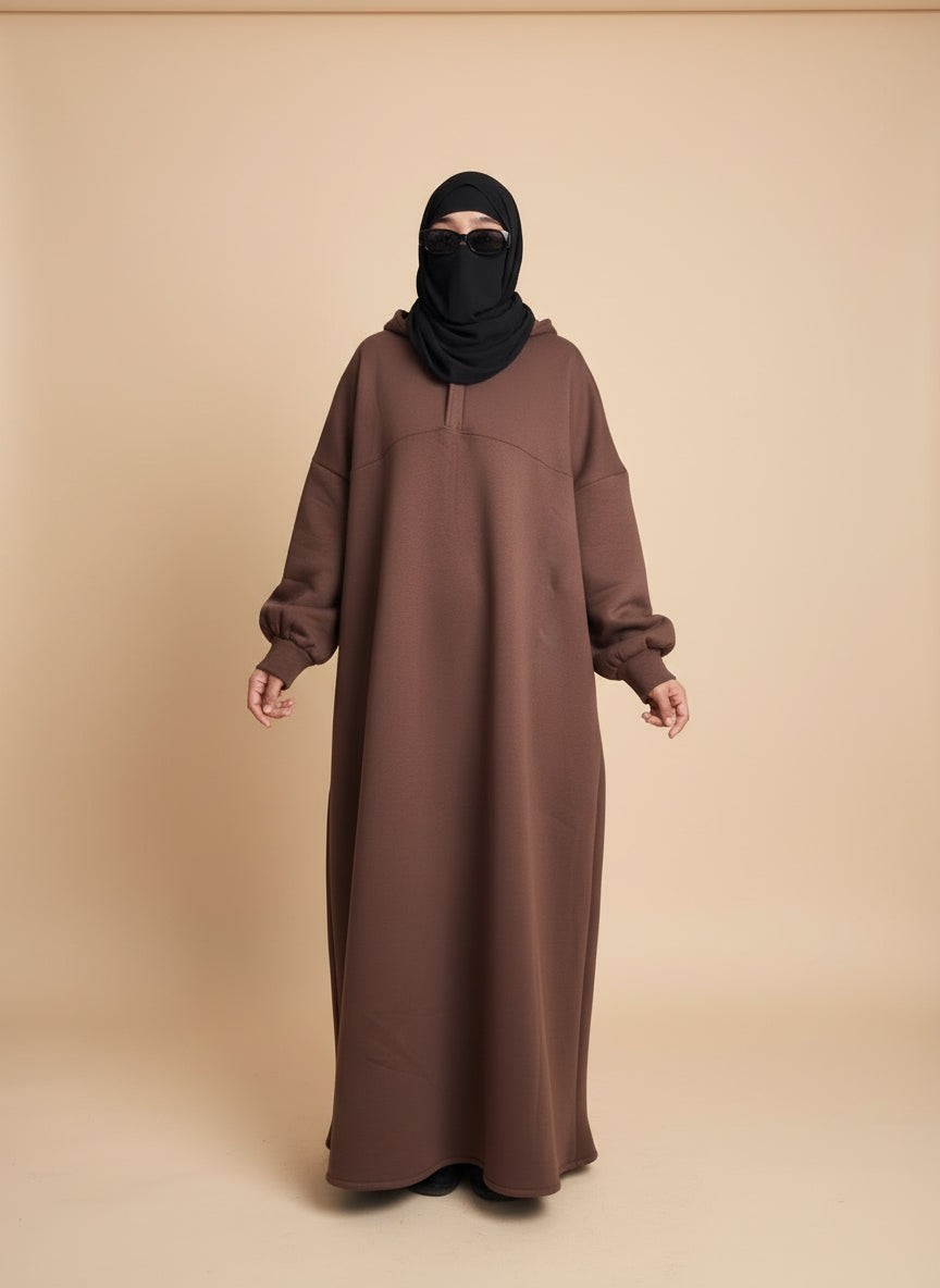 ABAYA HOODIE COAT BARDA KNIT