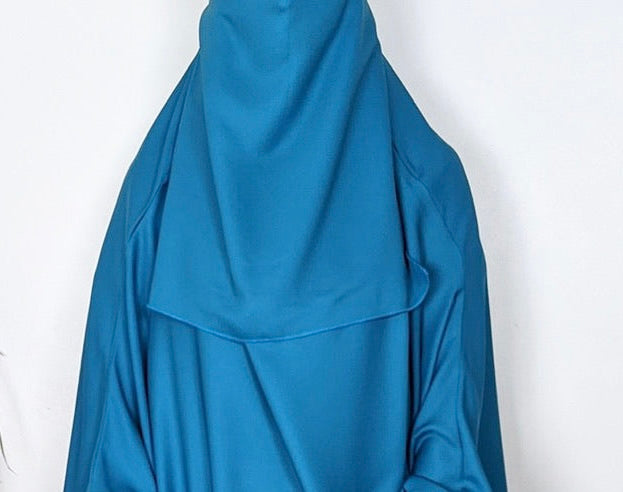 JILBAB 2 PIECES DELUXE MAKKAH ZIPP sleeves  (all colours )