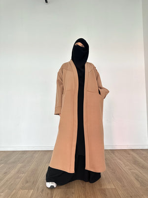 MAXI COAT COCOON knit