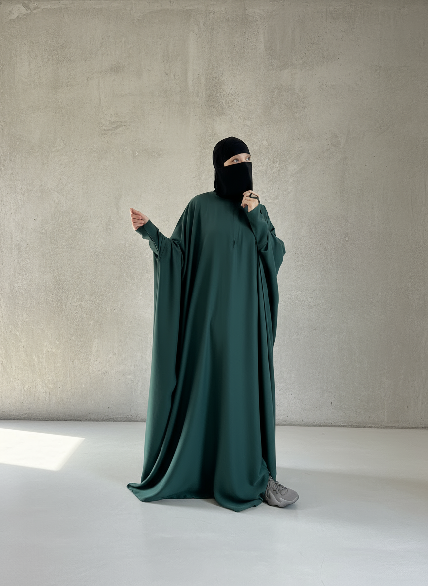 AL MASTURAH ABAYA ZIPP DELUXE ( all colours) premium