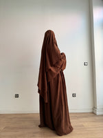 SET ABAYA + KHIMAR 2 LAYERS SUSU
