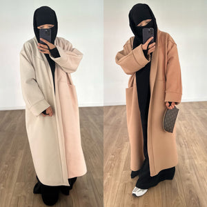 MAXI COAT COCOON knit