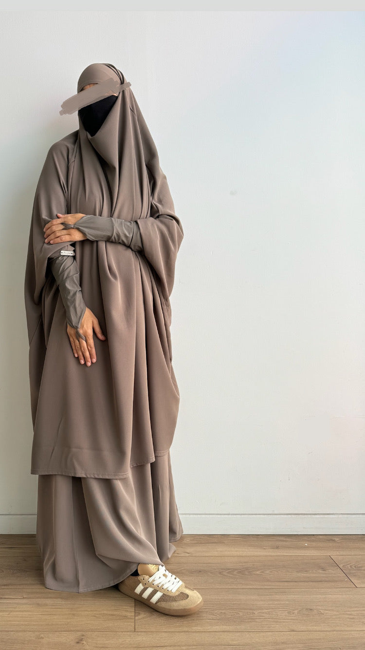 JILBAB CAVIARY PRESTIGE DELUXE tok (2 pieces skirt set )